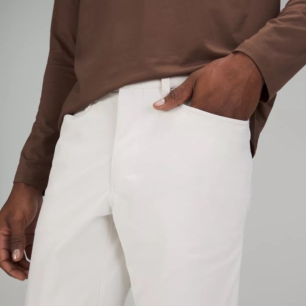 Lululemon ABC Pant Slim Fit White Five Pocket Trousers Size 34 - Picture 4 of 12
